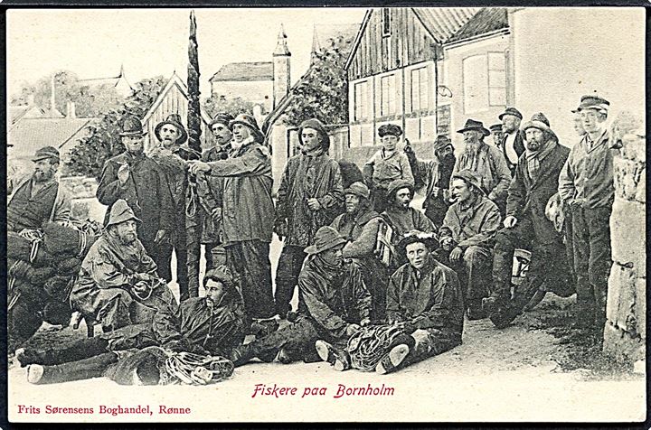 Rønne, fiskere på Bornholm. F. Sørensen u/no. Kvalitet 8