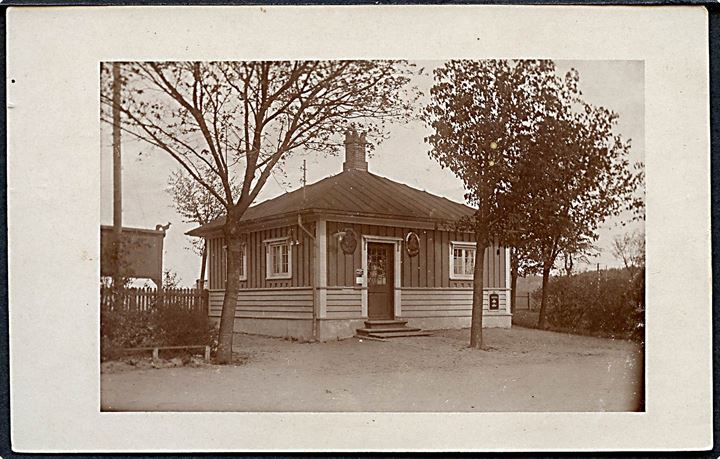 Humlebæk, Kongl. Postekspedition og Telegraf Station. Fotokort u/no. Kvalitet 8
