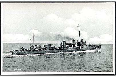 Dansk Marine. Nordisk Luft-Foto no. M6. “Laxen”, torpedobåd “T3”. Kvalitet 10