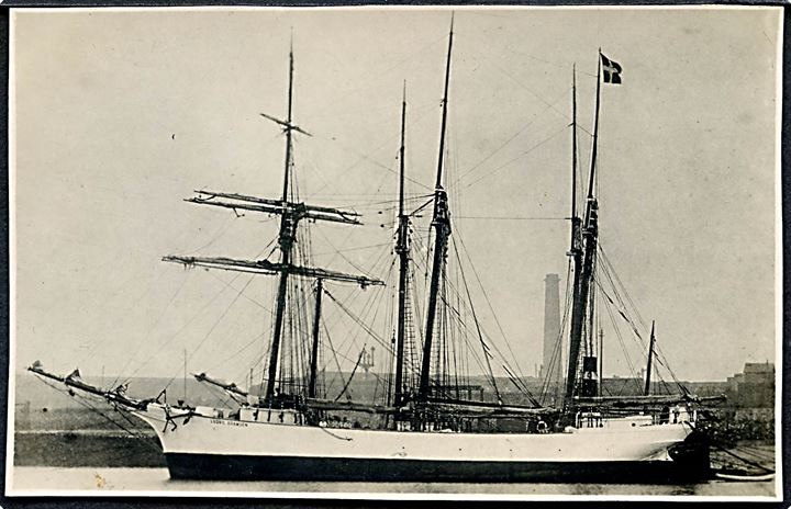 “Ludvig Bramsen”, 3-mastet skonnert af Marstal. Atalanta Rederi-A/S, Marstal. Fotokort u/no. Kvalitet 8