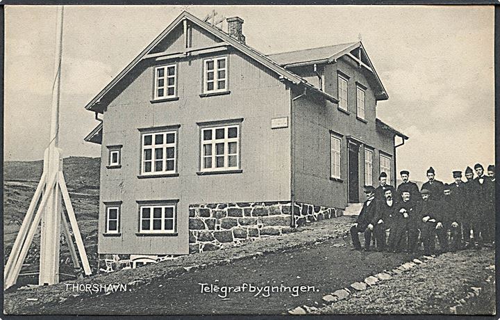 Thorshavn, Telegrafbygningen. H. N. Jacobsen no. 17599. Kvalitet 9