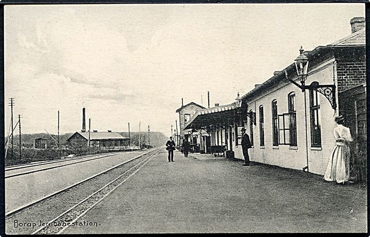 Borup, jernbanestation. Stenders no. 14088. Kvalitet 8
