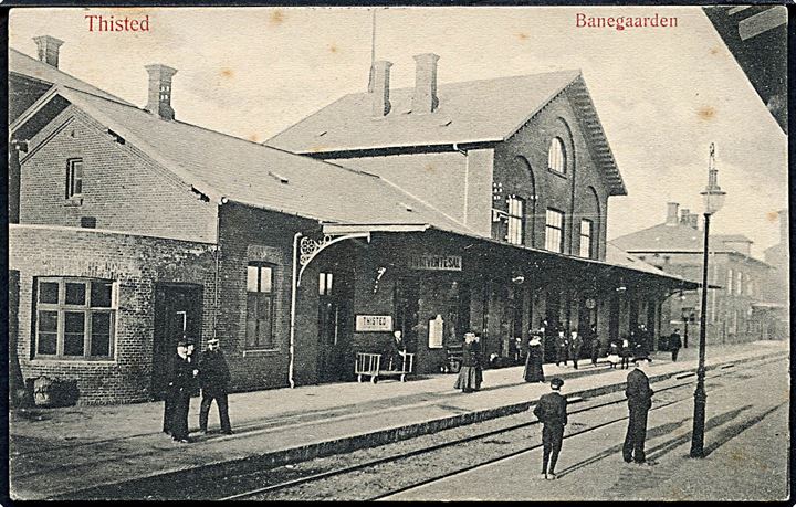 Thisted, jernbanestation. W. & M. no. 203. Kvalitet 7
