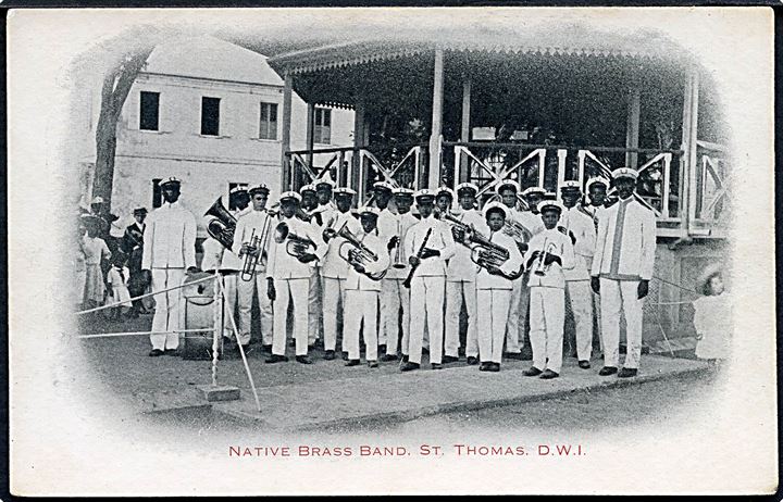 D.V.I., St. Thomas, Native Brass Band. Taylor’s Book Store u/no. Kvalitet 8