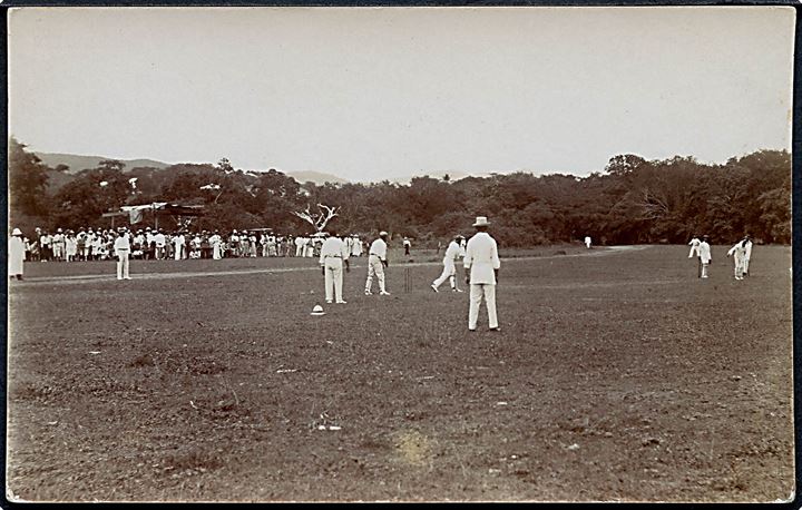 D.V.I., St. Croix, Christiansted, cricket kamp “Holger Danske” vs. “West End Cricket Club” 25.10.1912. U/no. Kvalitet 7