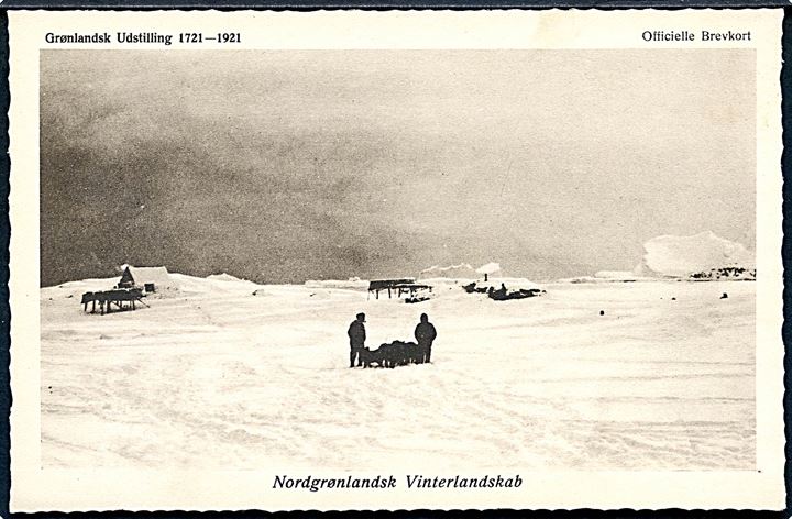 Nordgrønlandsk Vinterlandskab. Grønlandsk Udstilling 1721-1921. Foto Dr. Berthelsen. Stenders u/no.