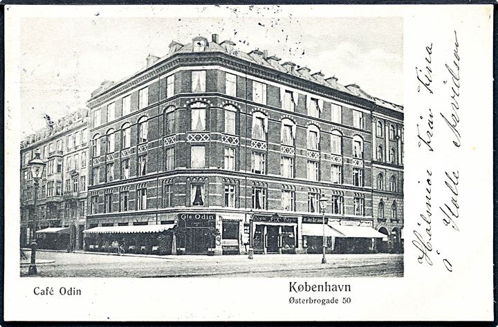 København, Østerbrogade 50 med Cafe Odin. U/no.