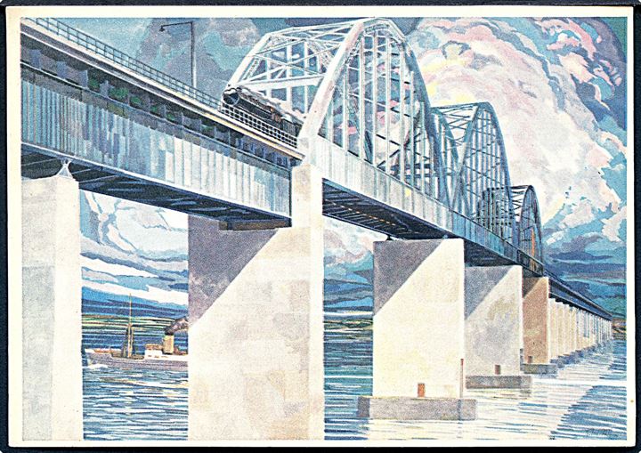 Storstrømsbroen paa den kontinentale rute til Norden, via Warnemünde - Gedser. D. S. B. no. 7. 1939. 