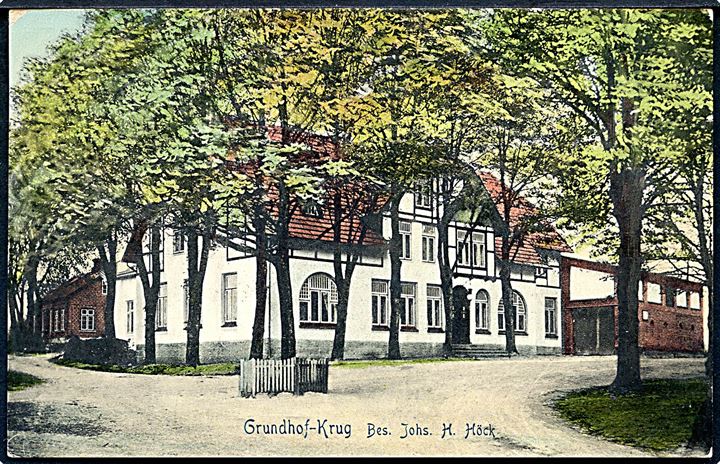 Tyskland. Grundhof - Krug bes. Johs. H. Höck. No. 1456. 