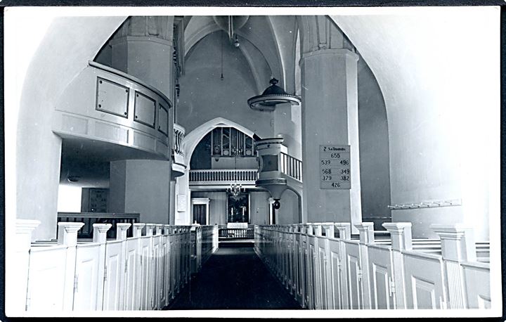 Horne Kirke indvendig. Stjerne Foto no. 413. 