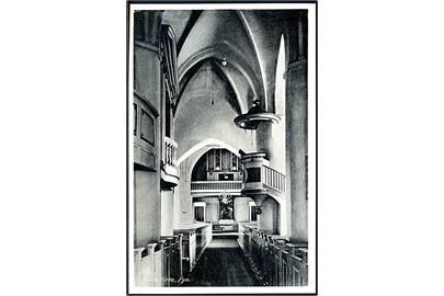 Horne Kirke indvendig. Sydfyns Papirforretning no. 10821. 