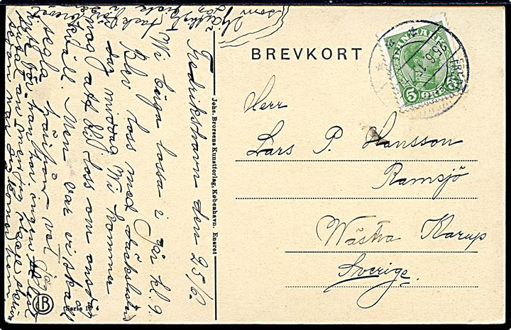 Danmark-Ekspeditionen. “Farvel til Danmark”. Afrejse fra Frederikshavn 1906. Johs. Brorson u/no. Kvalitet 7