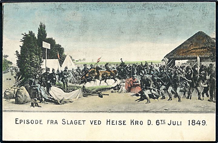 3-års krigen. Episode ved Slaget ved Heise Kro d. 6te Juli 1849 efter maleri af J. V. Sonne. G.B. no. 101.