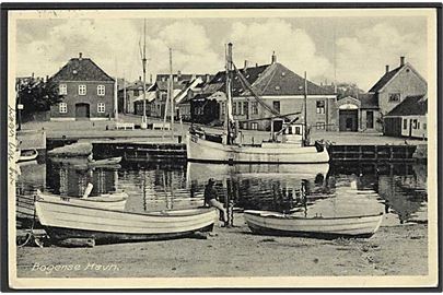 Havneparti fra Bogense. R. Olsen no. 7148.