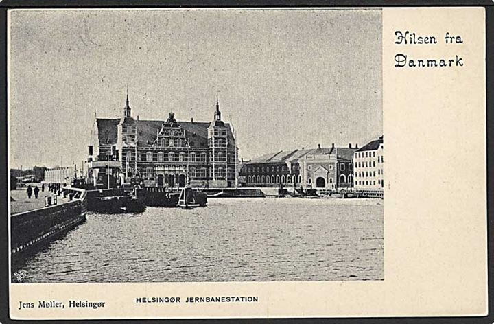 Helsingør Jernbanestation. J. Møller u/no.