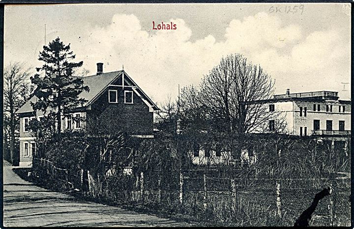 5 øre Fr. VIII på brevkort (Parti fra Lohals) annulleret med stjernestempel STORE SNØDE og sidestemplet Lohals d. 2.11.1911 til København.
