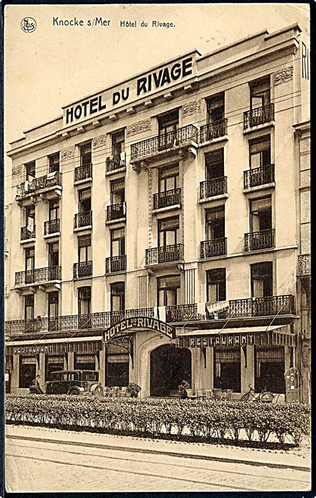 Knocke s /Mer. Hotel Du Rivage. Nels u/no. 