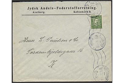 10 øre Chr. X Postjubilæum på lokalbrev i København d. 11.12.1924