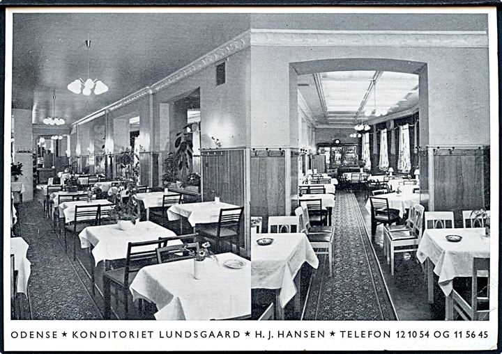 Odense. Konditoriet Lundsgaard. H. J. Hansen. U/no. 