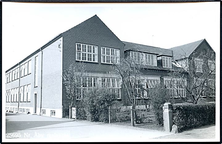Nørre Åby Realskole. Fotokort no. 25695. 