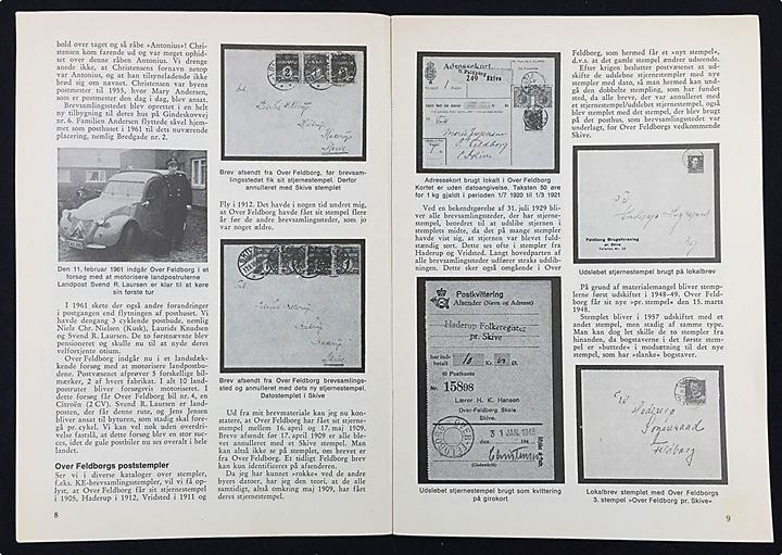 Over Feldborgs posthistorie af Hans Schønning. 10 siders illustreret artikel i Populær Filateli no. 8 1983. 