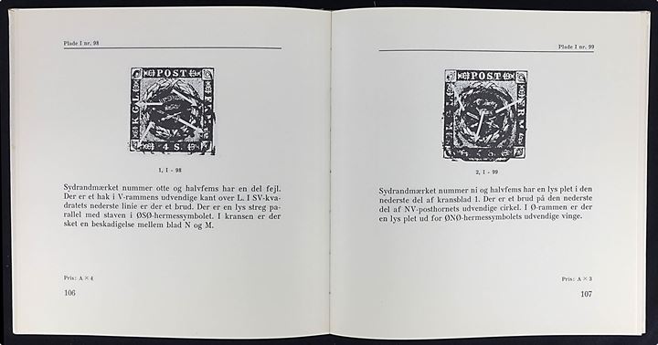4 Skilling 1854 håndbog af P. Bloch Poulsen og Børge Lundh. no. 36 af 1000 eksemplarer. 254 sider-