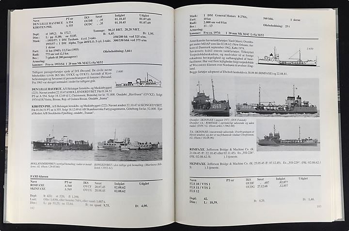 Flådens skibe og fartøjer 1945-1995 af Gunnar Olsen og Svenn Storgaard. 316 sider. Illustreret gennemgang af alle flådens fartøjer.