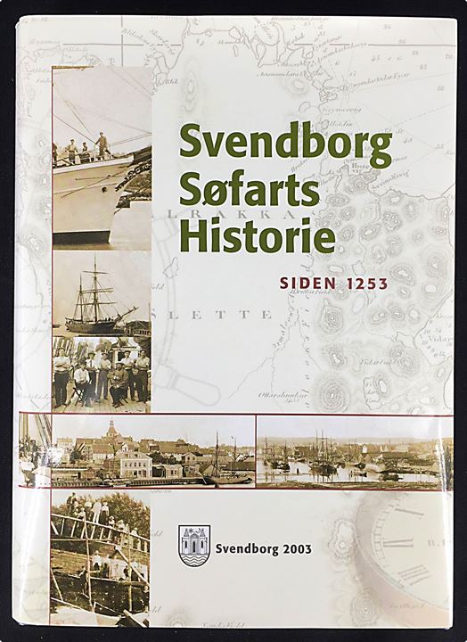 Svendborg Søfarts Historie siden 1253. Erik Møller Nielsen. 383 sider illustreret historie med skibslister. Pænt eksemplar i smudsbind.