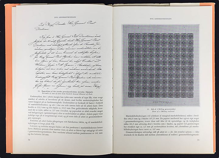 Danmarks gennemstukne Frimærker 1863 af J. Schmidt-Andersen. 70 sider.