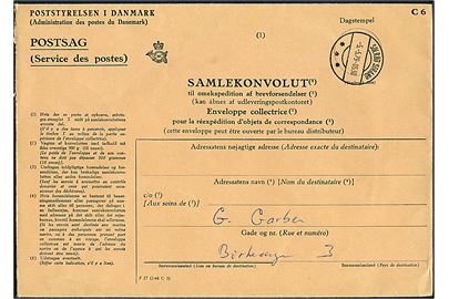 Samlekuvert - formular F27 (2-68 C5) - med eftersendt post fra Solrød Strand d. 5.5.1979.