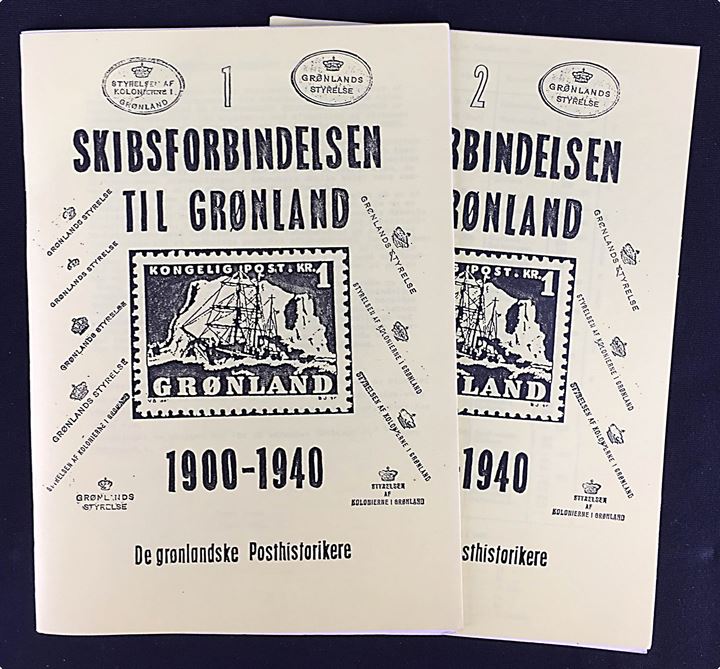 Skibsforbindelsen til Grønland 1900-1940, 2 kildehæfter 28+24 sider. De grønlandske Posthistorikere.