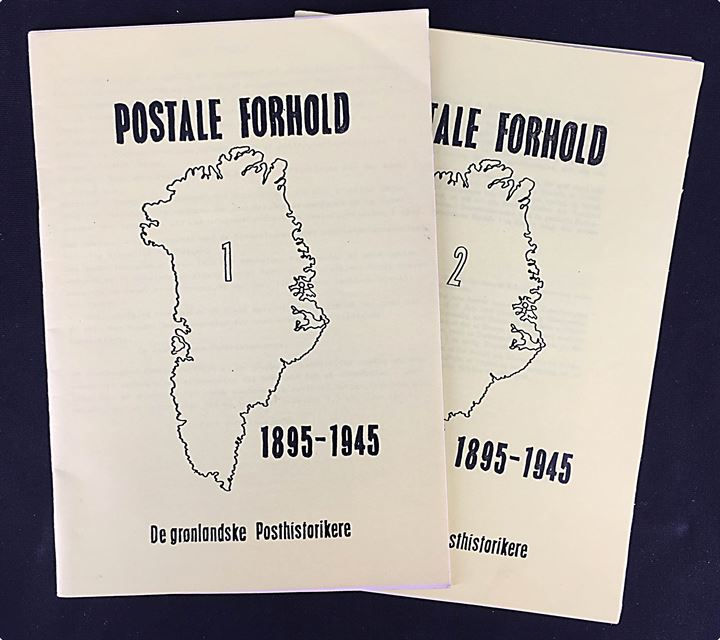 Postale Forhold 1895-1945, 2 kildehæfter på 56 sider. De grønlandske Posthistorikere.