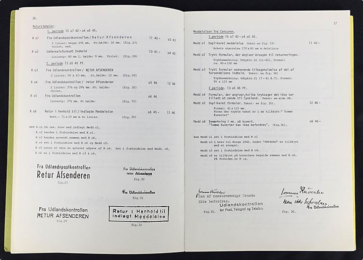 Danske Censurstempler 1914-18 og 1939-49 håndbog og katalog af Bo Bjerre Jakobsen og E. Menne Larsen. 96 sider + pristillæg. Brugt eksemplar med notater.