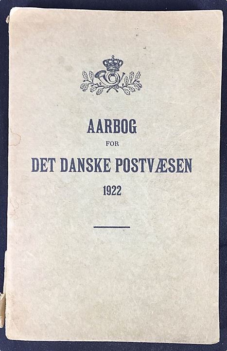 Aarbog for det danske Postvæsen 1922. Bl.a. med artikel af Postmester Ræder Fjorden Dage Politiofficer i Plebiscit Slesvig (s. 317-349). 400 sider.