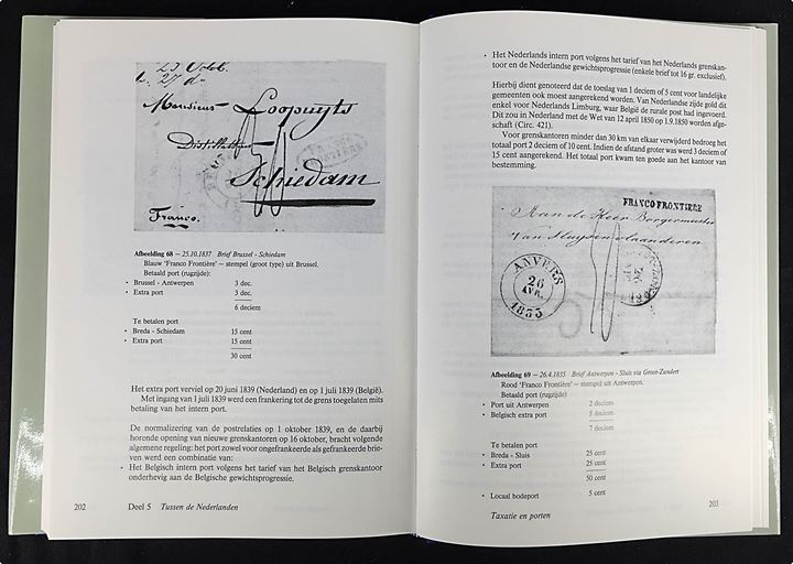 De Post vanuit de Nederlanden - Huidig Benelux 1813-1853 af Claude J. P. Delbeke. Tidlig hollandsk posthistorie med stempelkatalog. 245 sider.