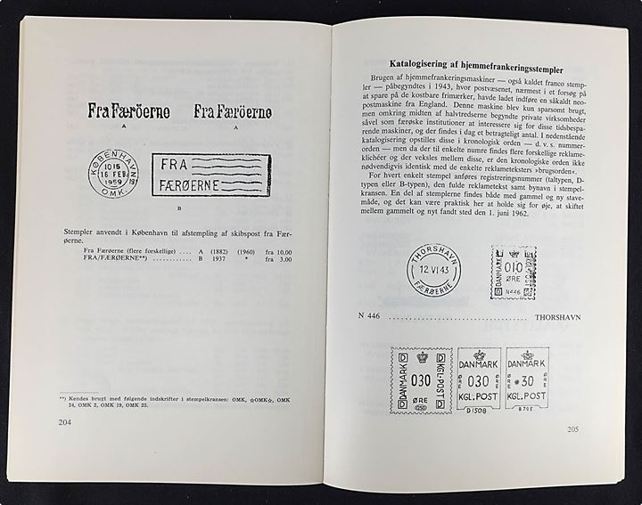 Specialkatalog Grønland / Færøerne 1968 af Lindskog og Wowern. 216 sider.