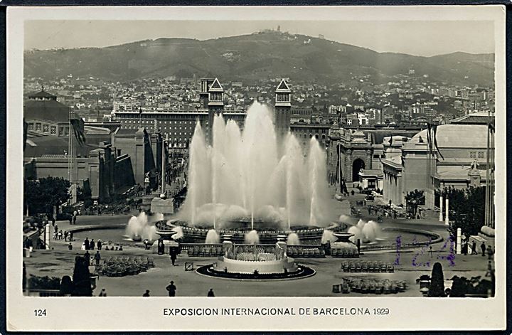 Spanien. Exposicion internacional de Barcelona 1929. Fotokort no. 124. 