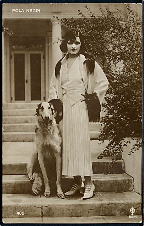 Pola Negri. Skuespillerinde fra Polen. J. Chr. Olsens Kunstforlag no. 408. 