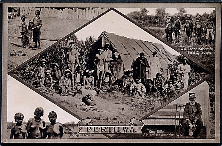 Perth. W. A. Australiens Aboriginal. P. Falk & Co. no. 5. 