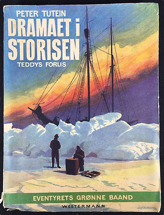 Dramaet i Storisen - Teddy's forlis af Peter Tutein. Beskrivelse af 21 mands drift på en isflage ved Østgrønland. Illustreret 210 sider.