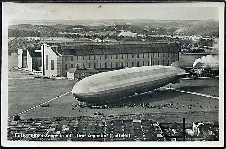 Luftskibet Graf Zeppelin i Friedrichshafen. Franckh Verlag no. 85162a.