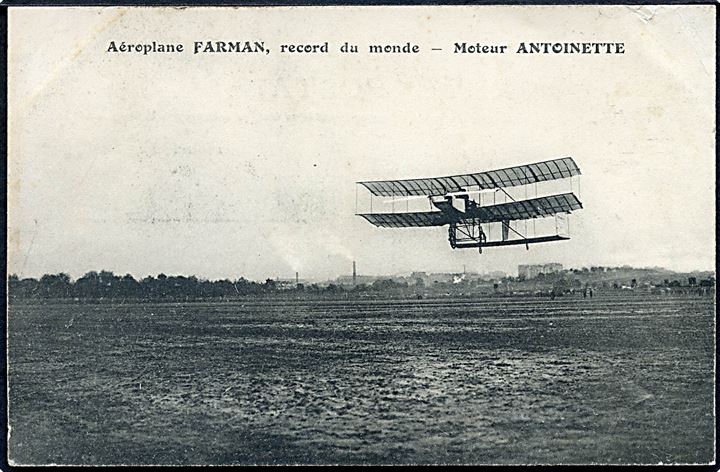 Fransk Farman biplan med Antoinette motor. U/no.