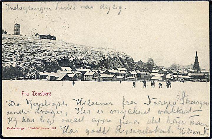 Norge. Fra Tönsberg. J. Falck - Dessen 1904. 