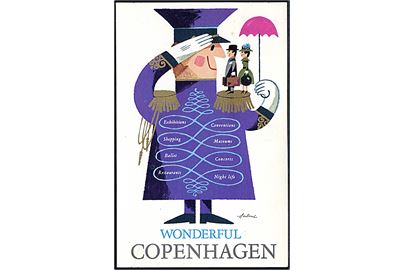 Ib Antoni: Wonderful Copenhagen. Turist kort. U/no. 