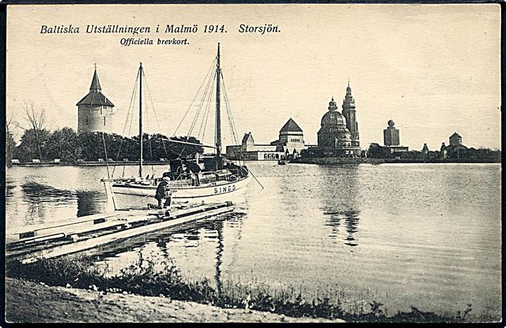 Sverige. Baltiska Udstillingen i Malmø 1914. Storsjön. Officielle brevkort. Axel Eliassons Konstforlag no. 32. 