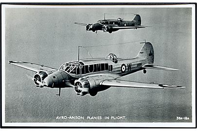 Avro Anson maskiner fra Royal Air Force. Valentine's no. 28A-18A.