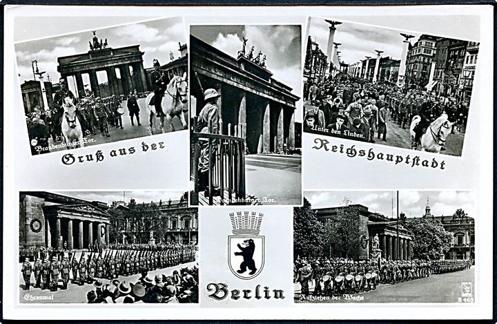 Berlin. Gruss aus der Reichshauptstadt med militærparade. No. B469.