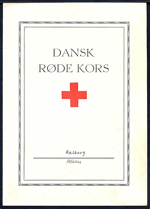 Samaritter-Bevis fra Dansk Røde Kors i Aalborg dateret d. 22.2.1949.