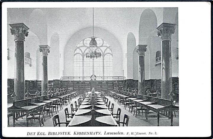 København. Det Kongelige Bibliotek med Læsesalen. F. H. no. 3. 