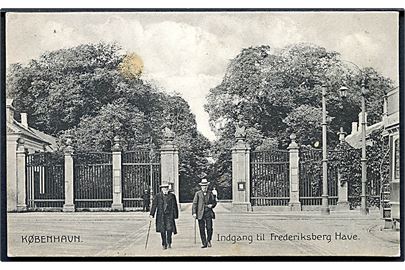 København. Indgang til Frederiksberg Have. Stenders no. 20718. 